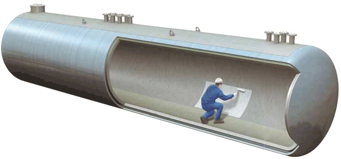 FRP タンクライニング工法 地下タンク